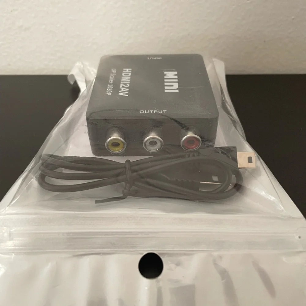 HDMI To AV Adapter NEW RCA Video Composite Converter HD Female 1080P Upscaler